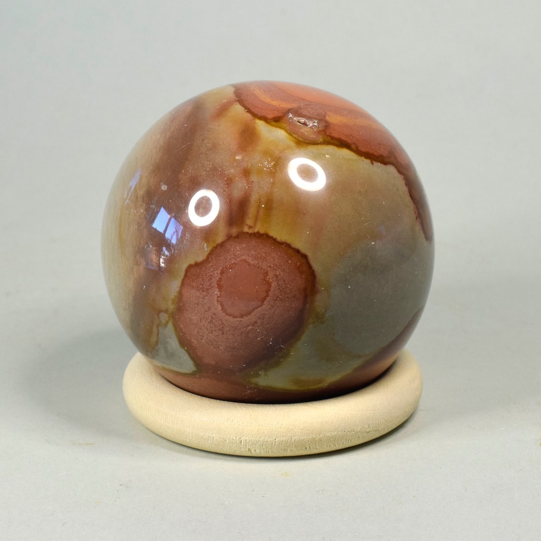 6.1 cm Polished Polychrome Jasper sphere - 2