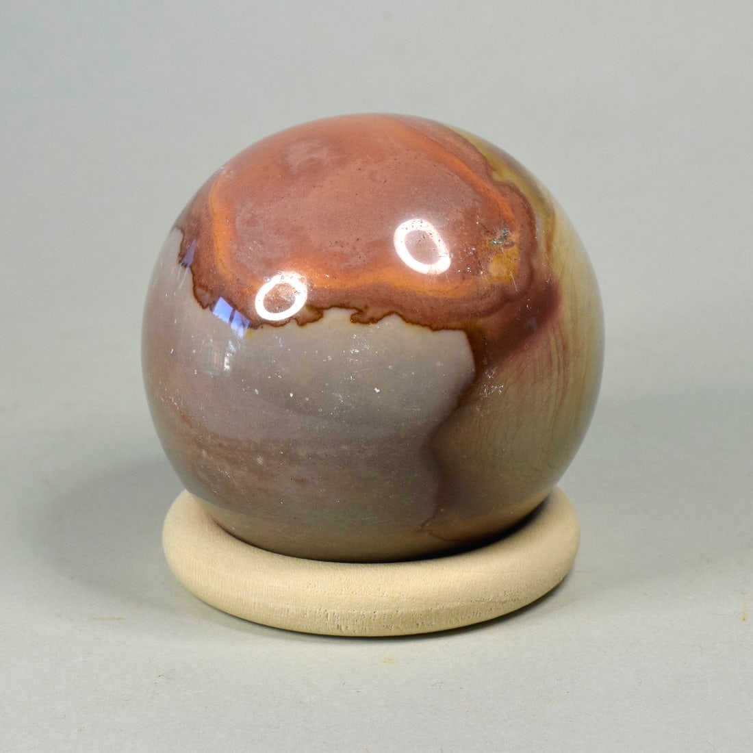 6.1 cm Polished Polychrome Jasper sphere - 4