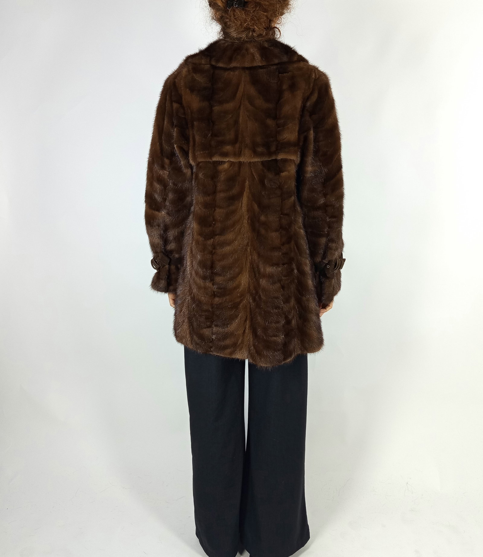 BROWN MINK FUR JACKET EU: M ; US: 12 - 6