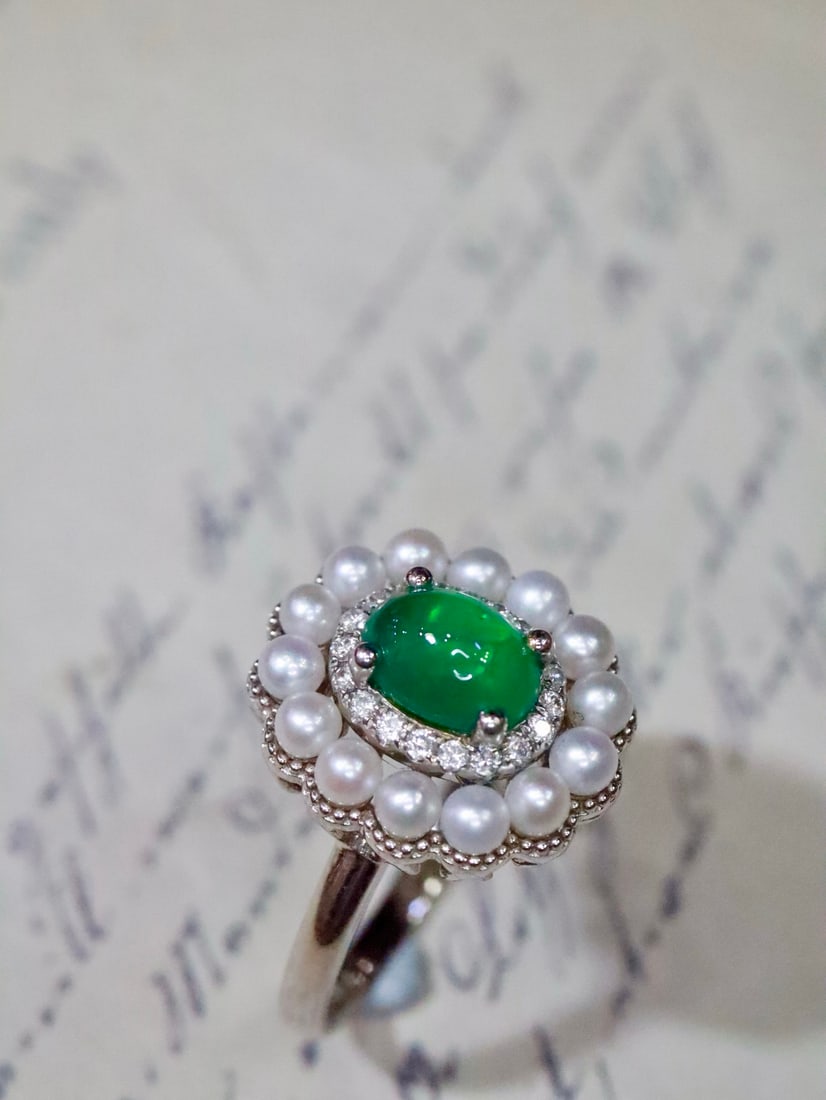 18K Gold Emerald Ring - 3