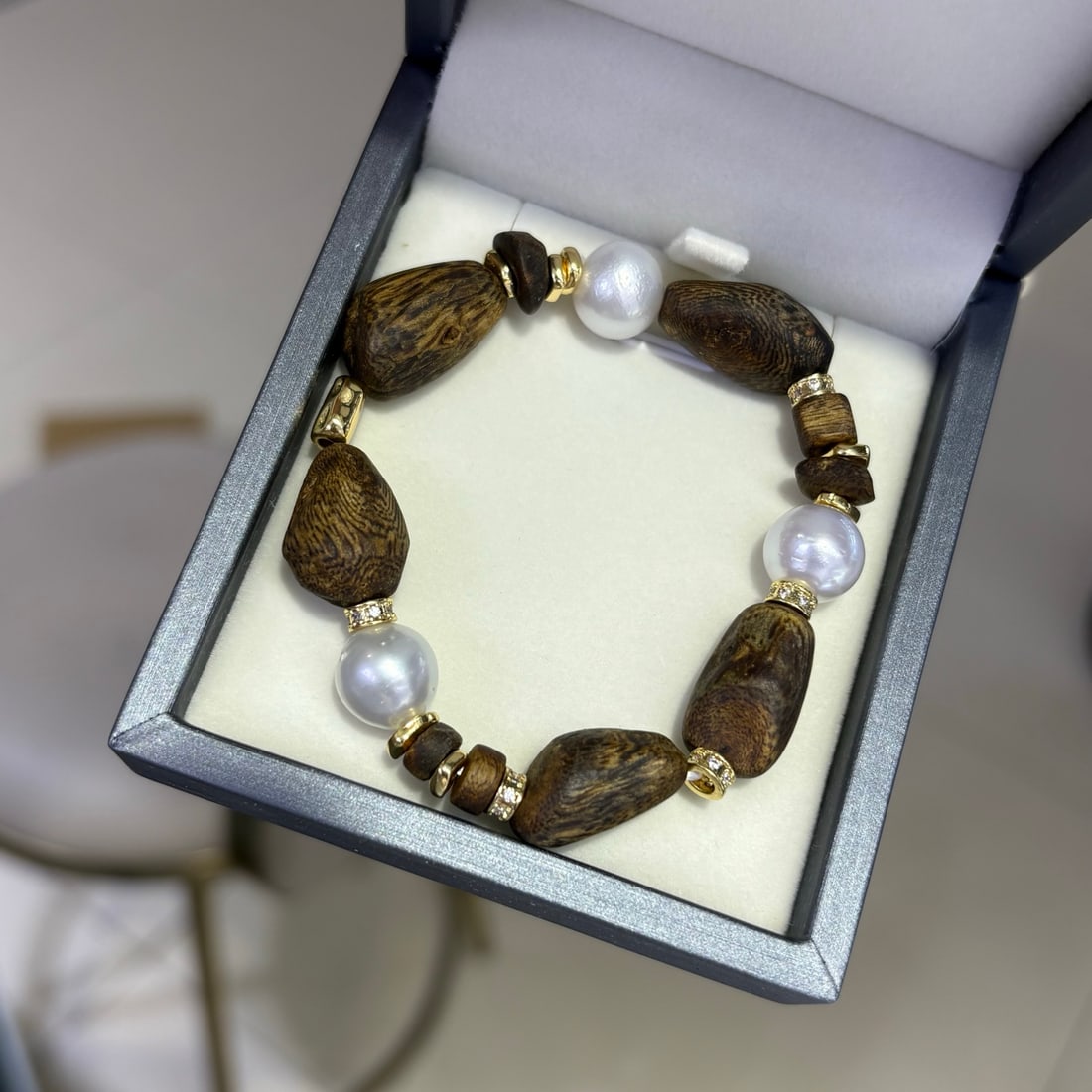 Natural White South Sea Pearl Bracelet - 2