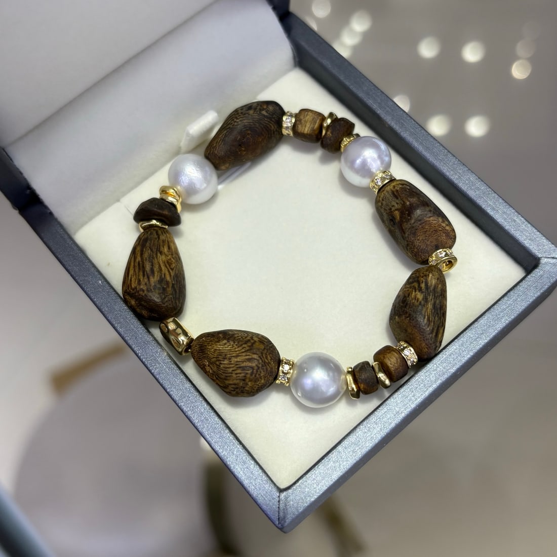 Natural White South Sea Pearl Bracelet - 3