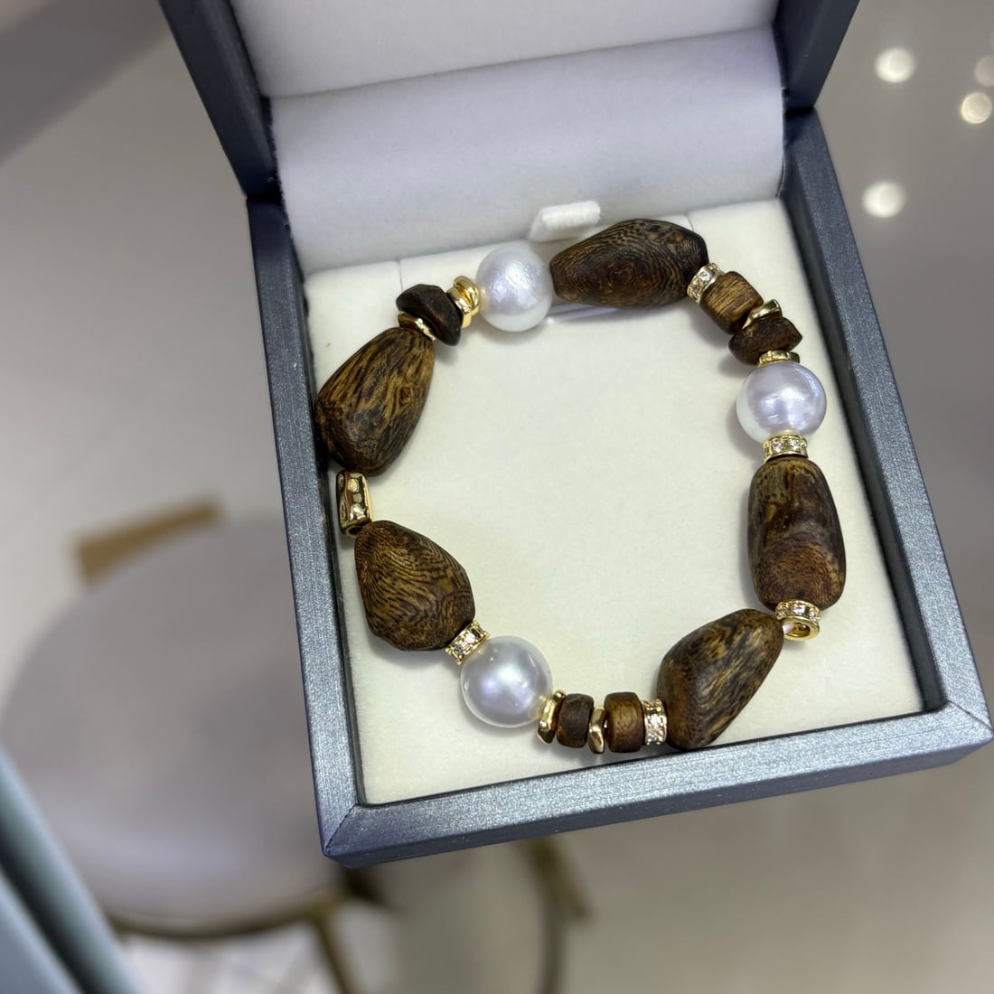 Natural White South Sea Pearl Bracelet - 4