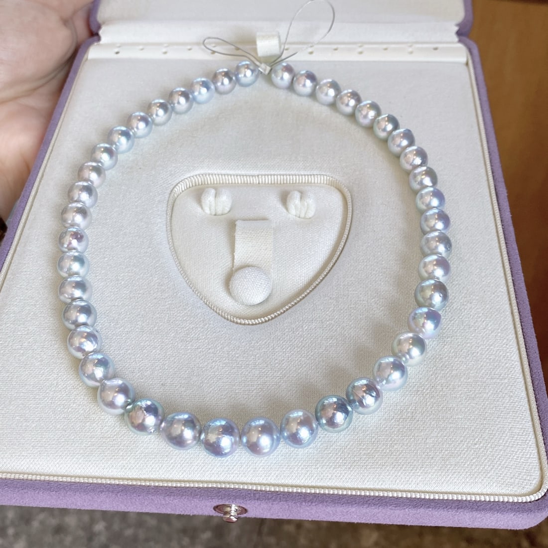 Silver Aurora Madama Round Pearl Necklace - 2
