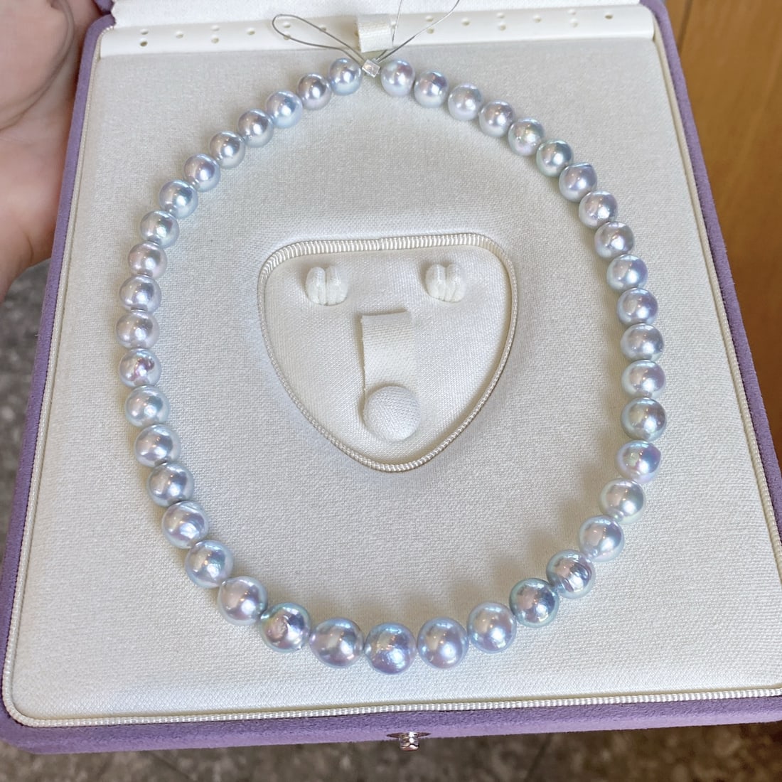 Silver Aurora Madama Round Pearl Necklace - 3
