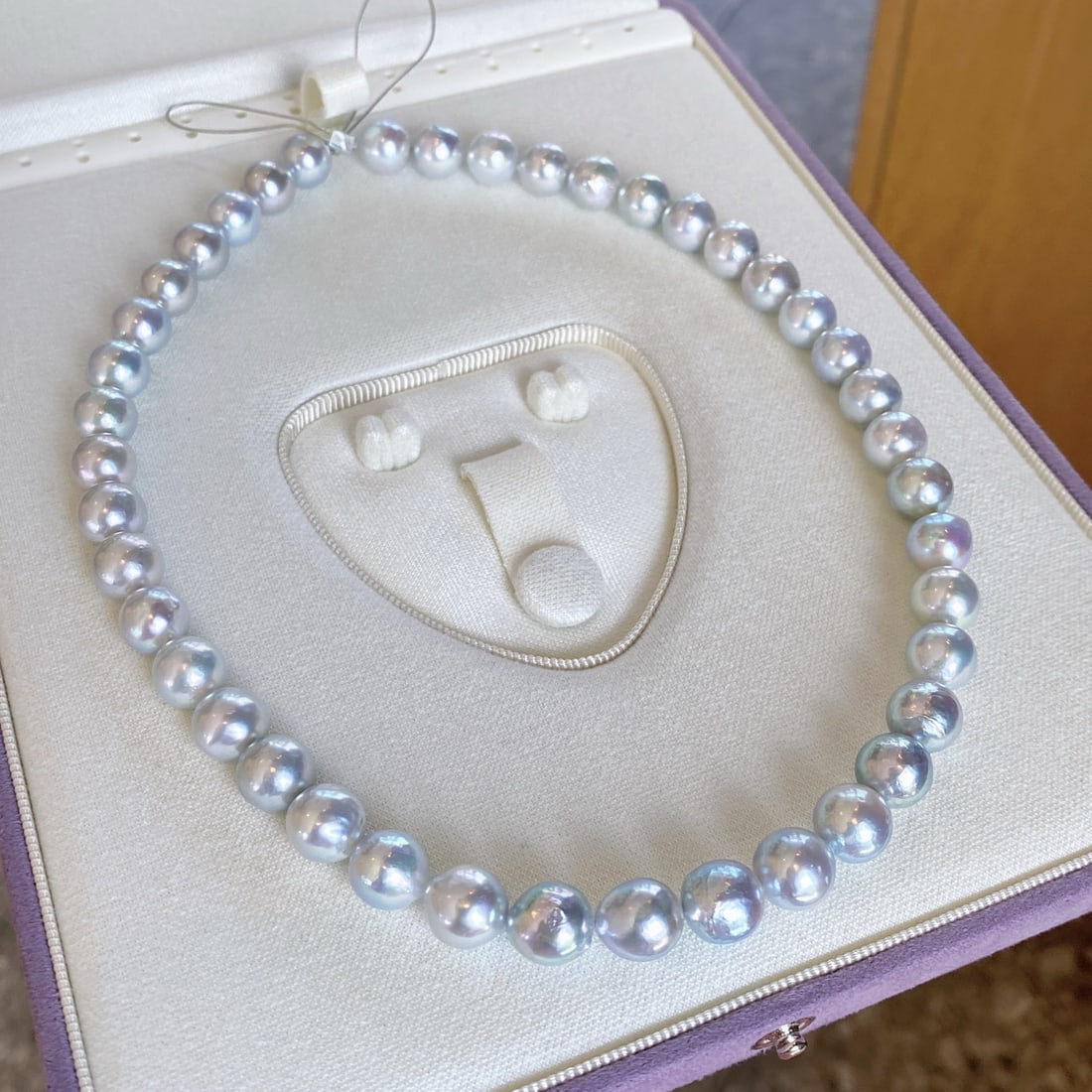 Silver Aurora Madama Round Pearl Necklace - 4