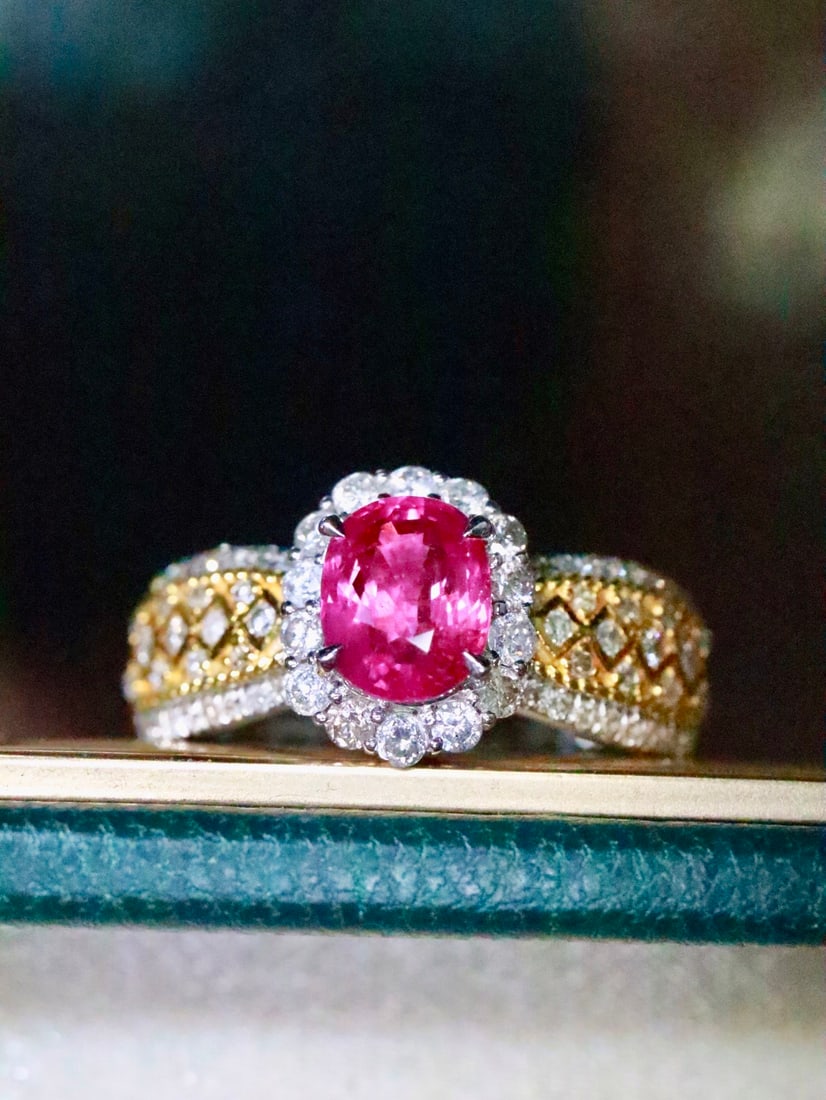 18K Gold Natural Unheated Ruby Ring - 3