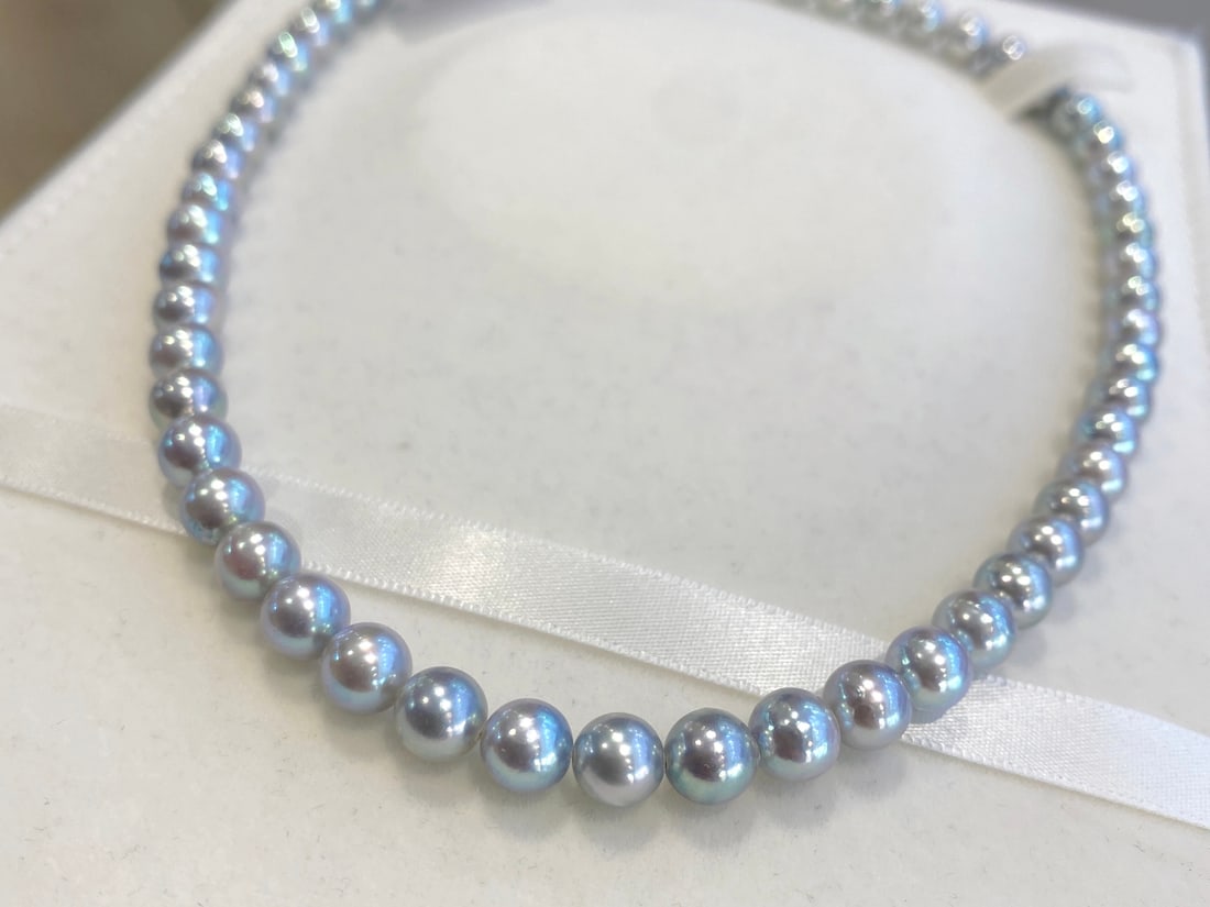 Aurora 7-7.5mm Akoya Pearl Necklace - 2