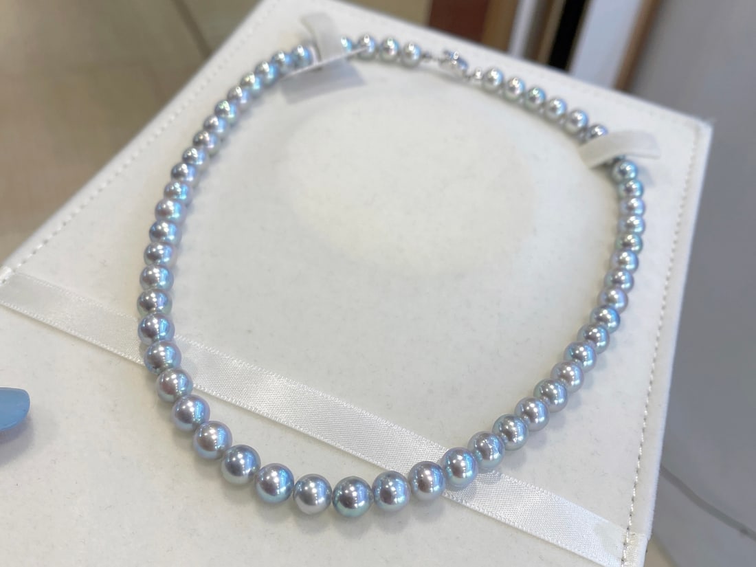 Aurora 7-7.5mm Akoya Pearl Necklace - 4