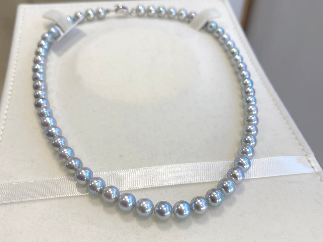 Aurora 7-7.5mm Akoya Pearl Necklace - 5