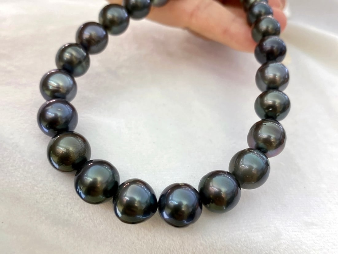 Tahitian Black Pearl Necklace - 6