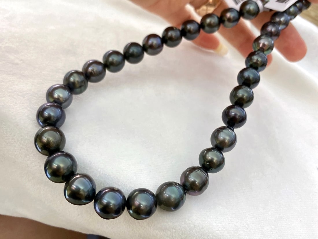 Tahitian Black Pearl Necklace - 7