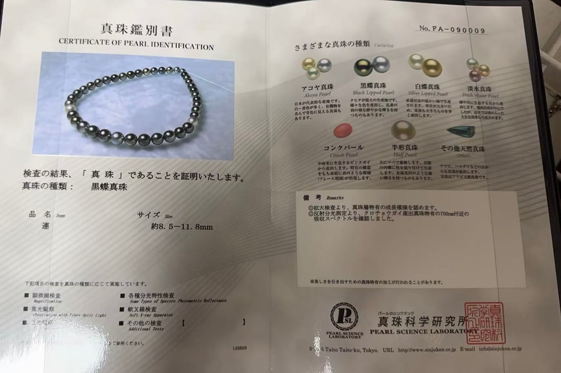 Natural Tahitian Pearl Necklace - 4