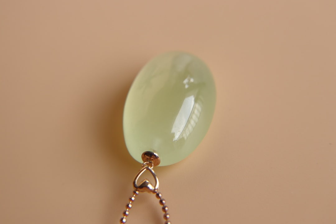 18K Gold Prasiolite Pendant - 6