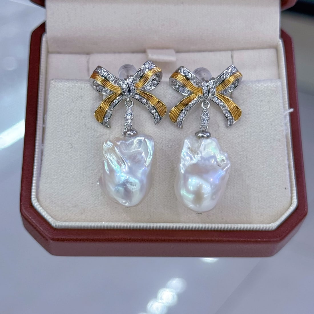 Natural Baroque Pearl Earrings - 2
