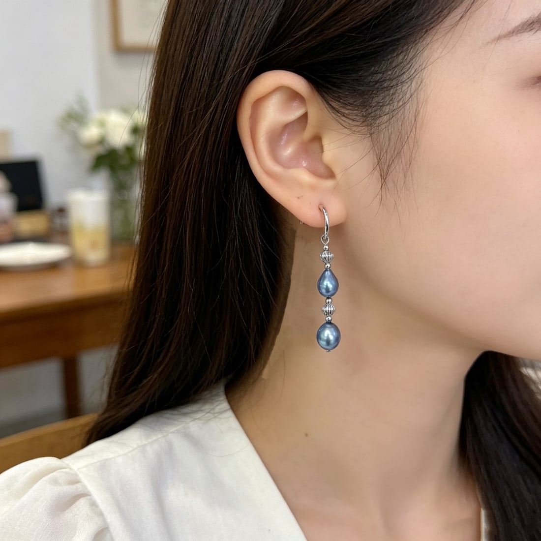 Natural Baroque Pearl Earrings - 4