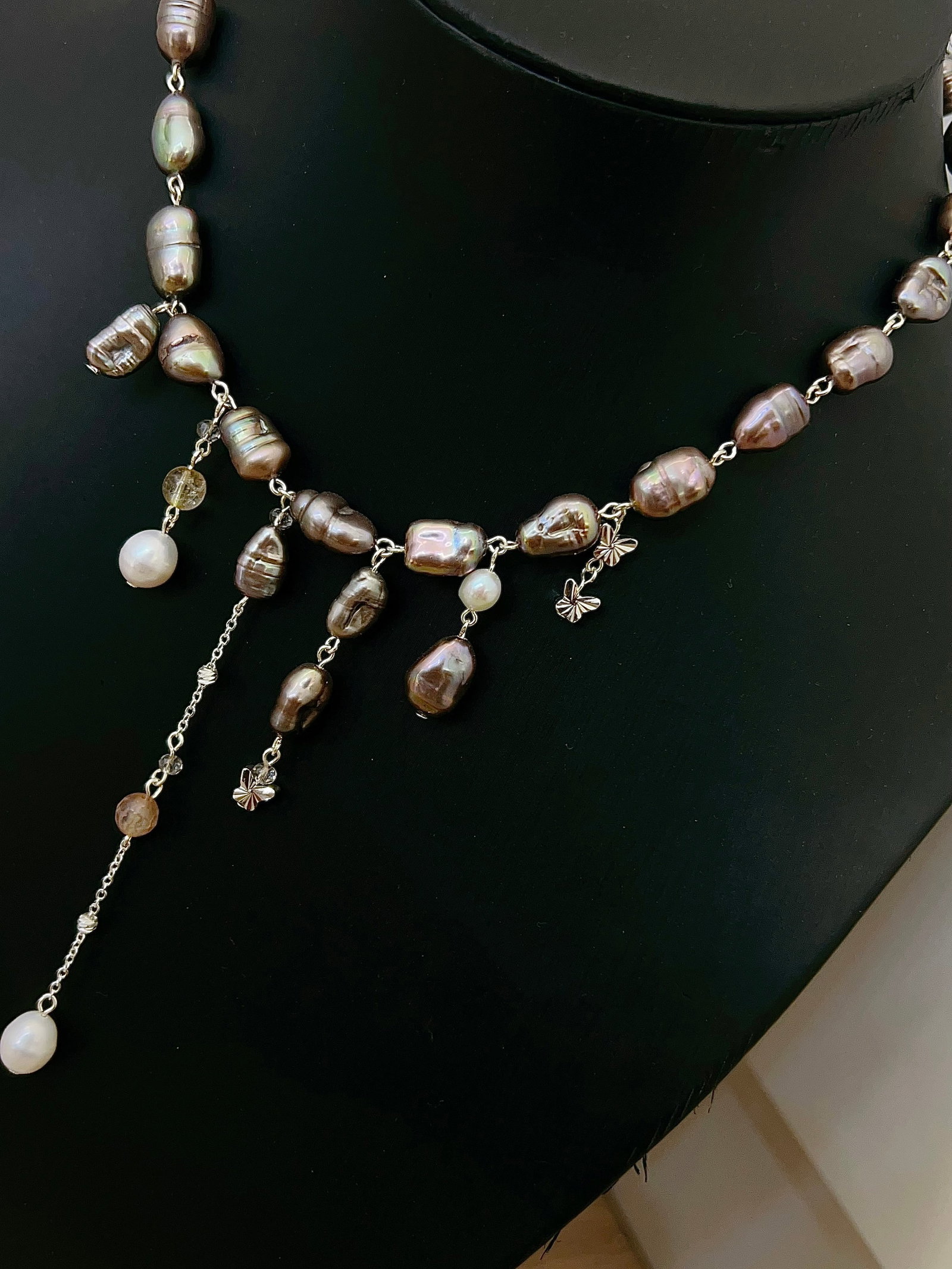 High Natural Pearl Multi-layer Necklace - 4