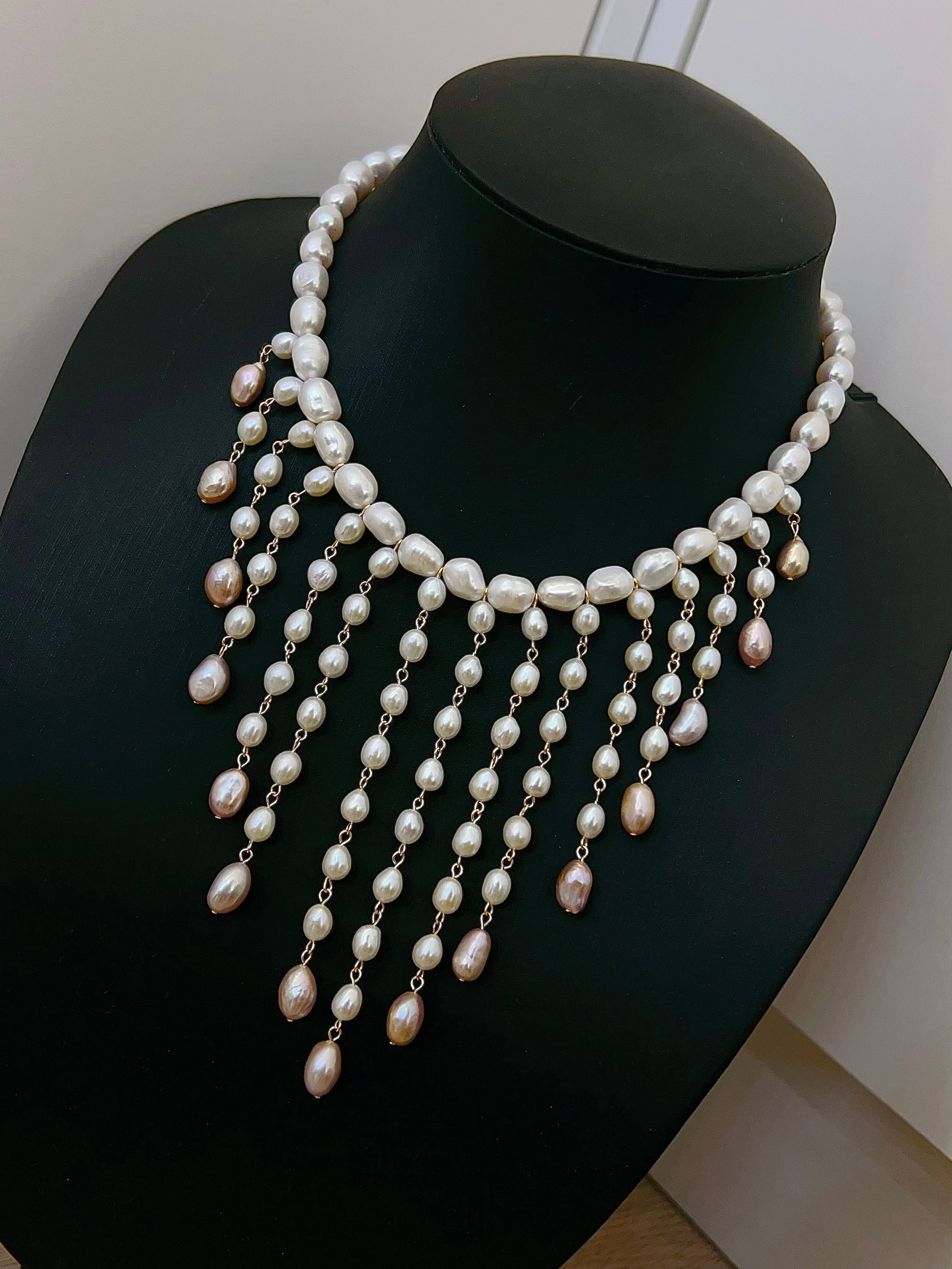 Natural Pearl Multi-layer Necklace - 2