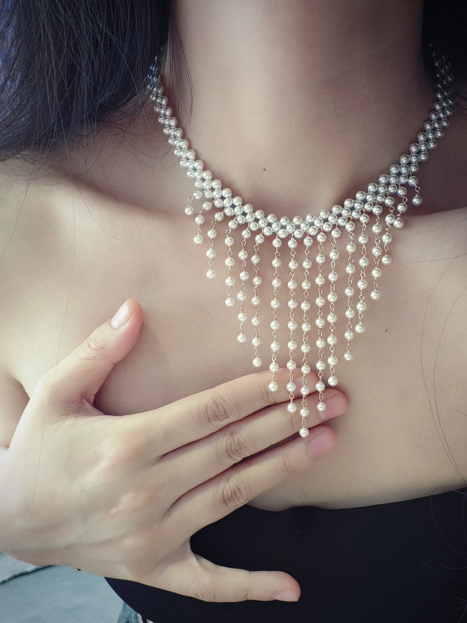 Natural Pearl Multi-layer Necklace - 5