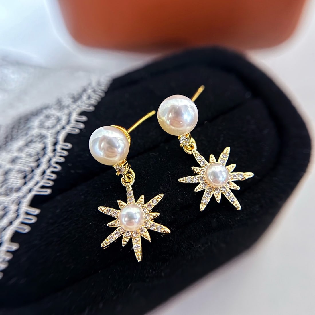 Natural Pearl Earrings - 3