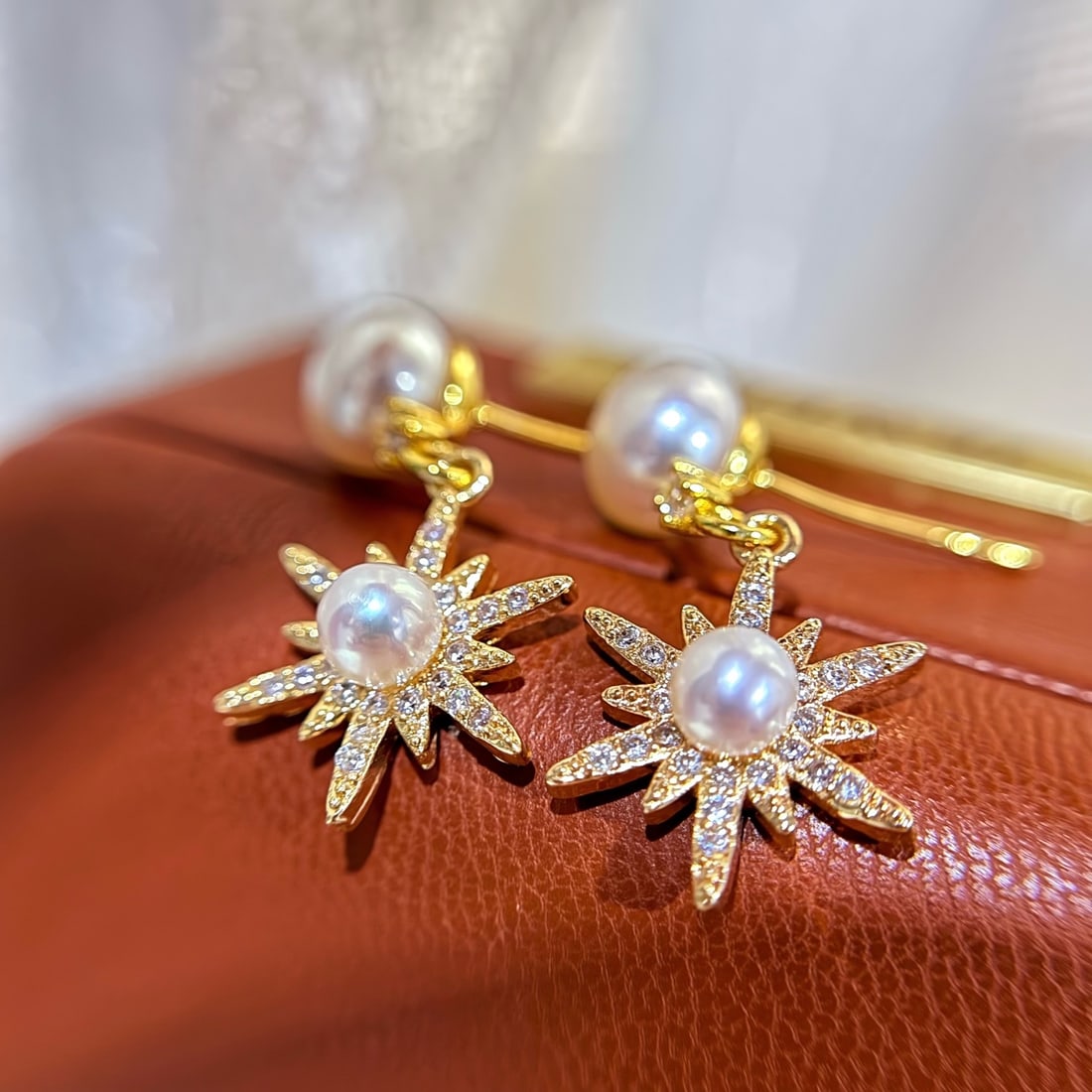 Natural Pearl Earrings - 4
