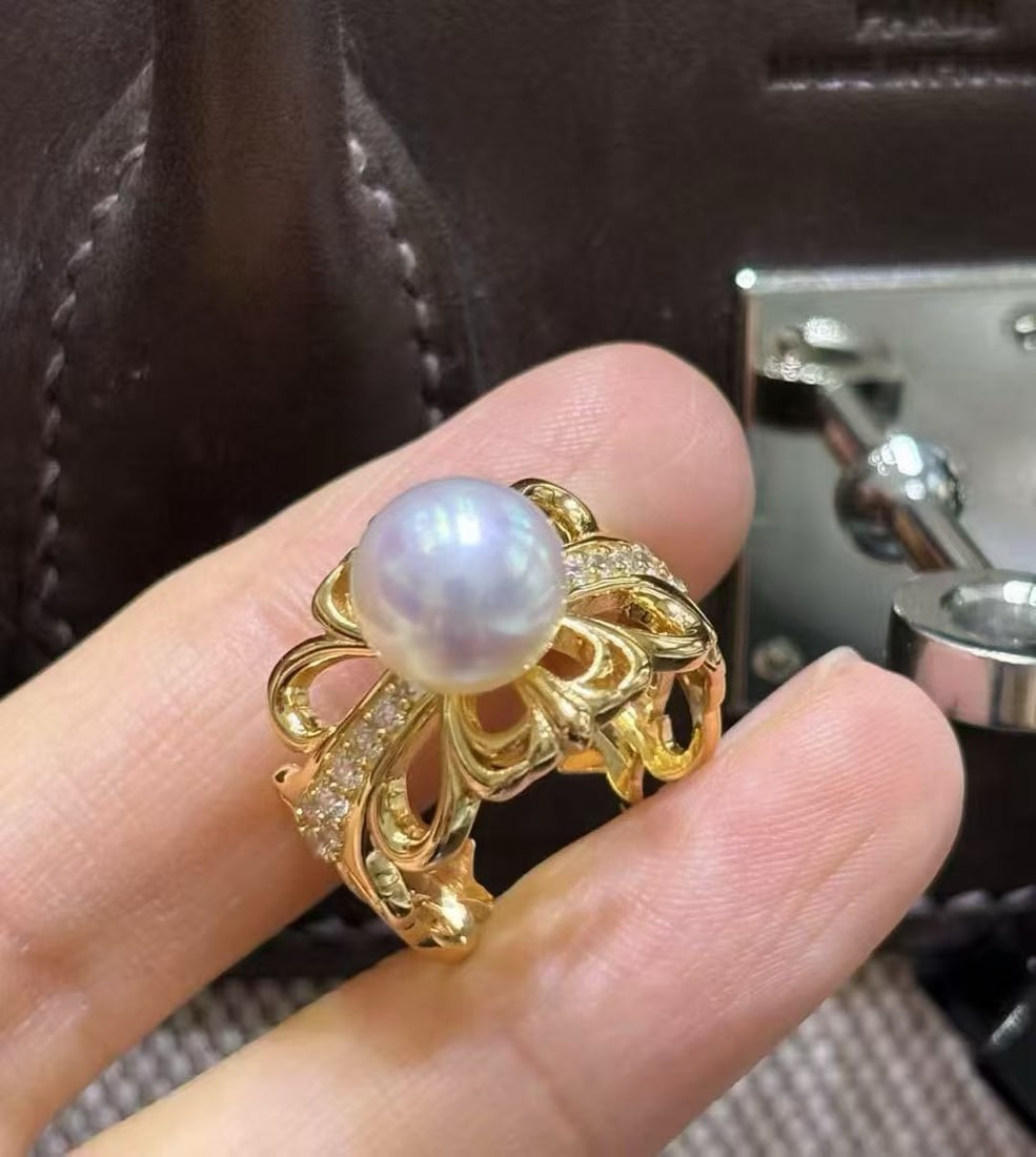 Natural Pearl Ring - 7