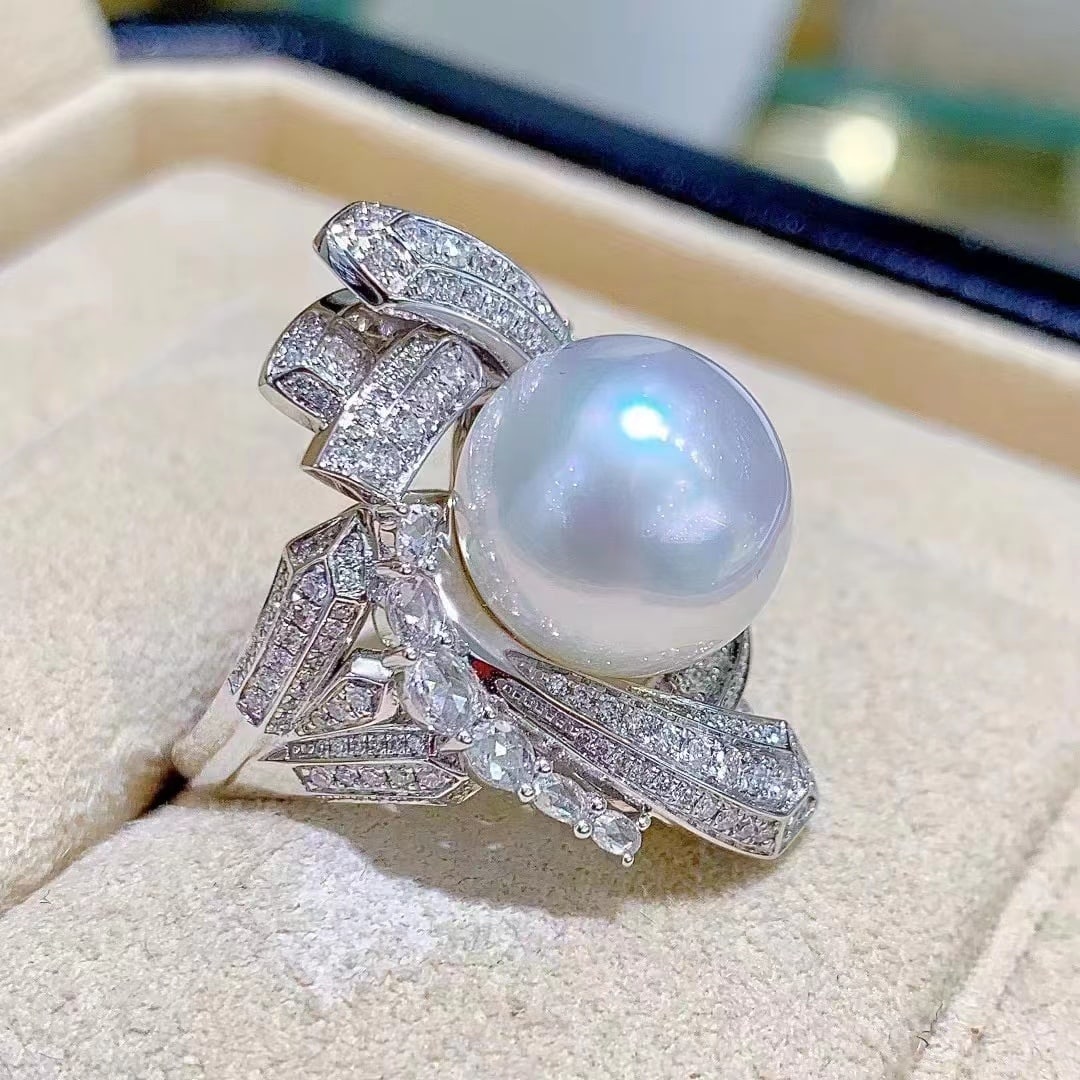 S925 Silver Pearl Ring - 2