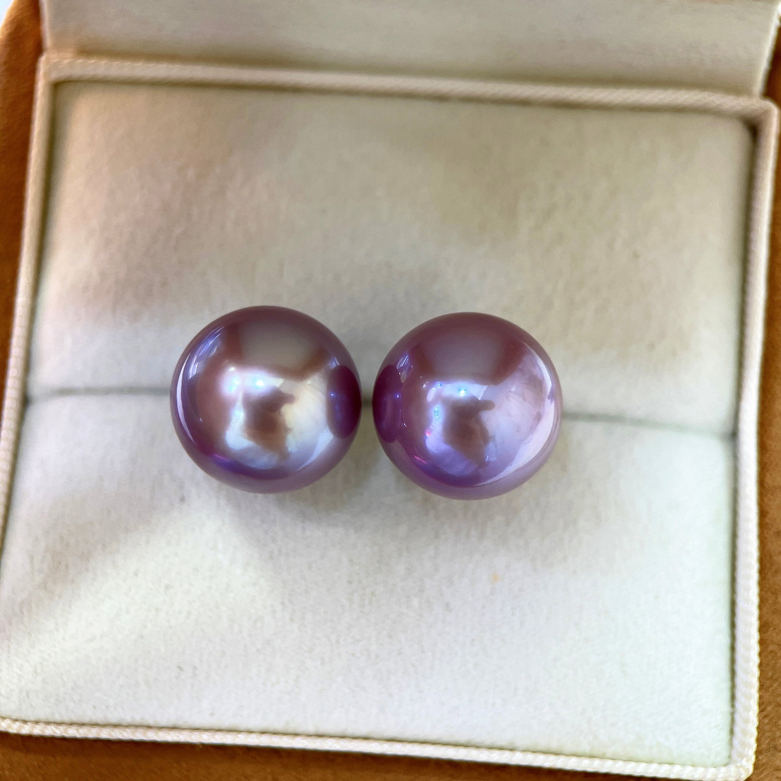 Natural Purple Edison Pearl Earrings - 5