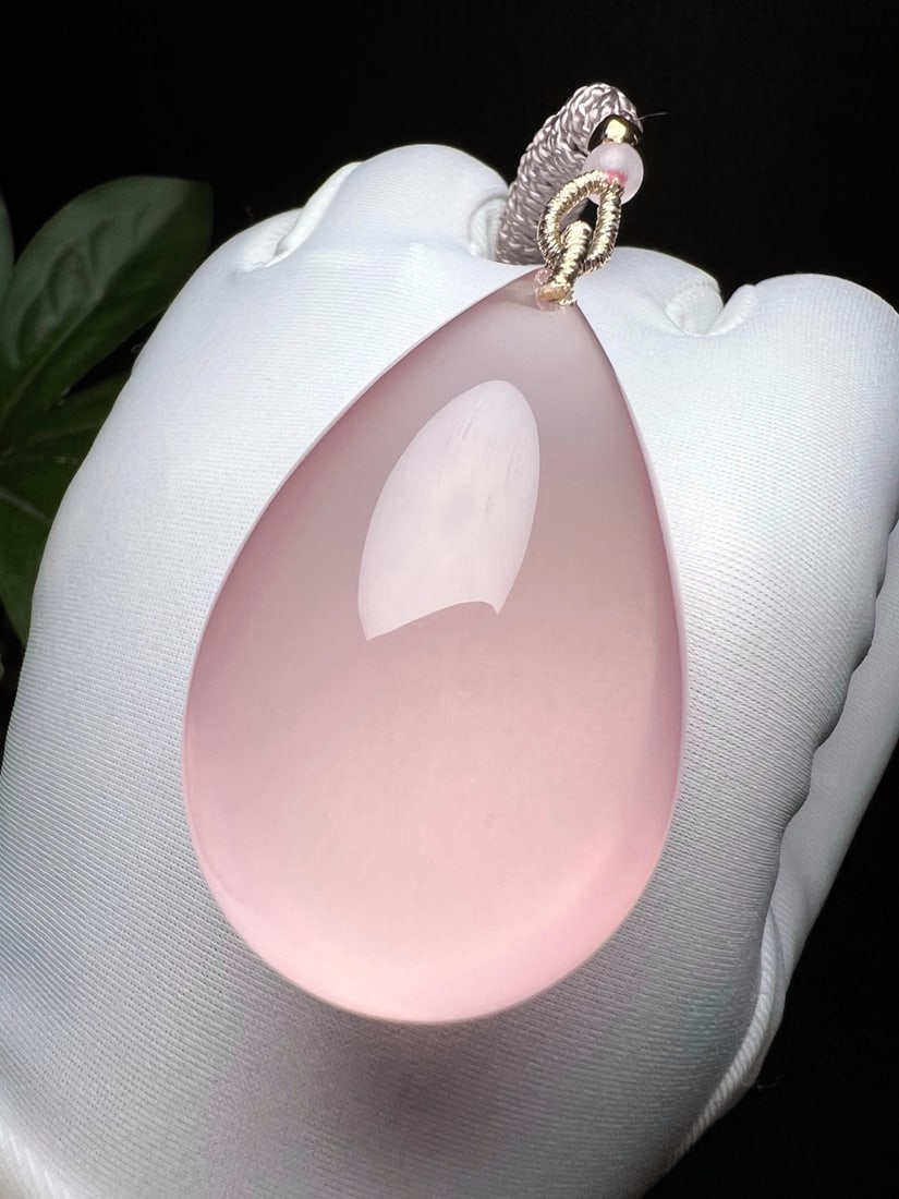 Natural Rose Quartz Pendant - 3