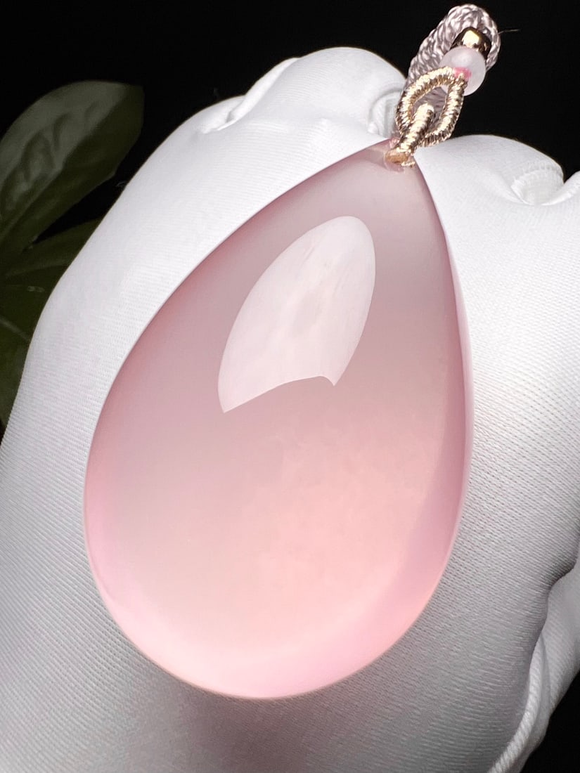 Natural Rose Quartz Pendant - 4