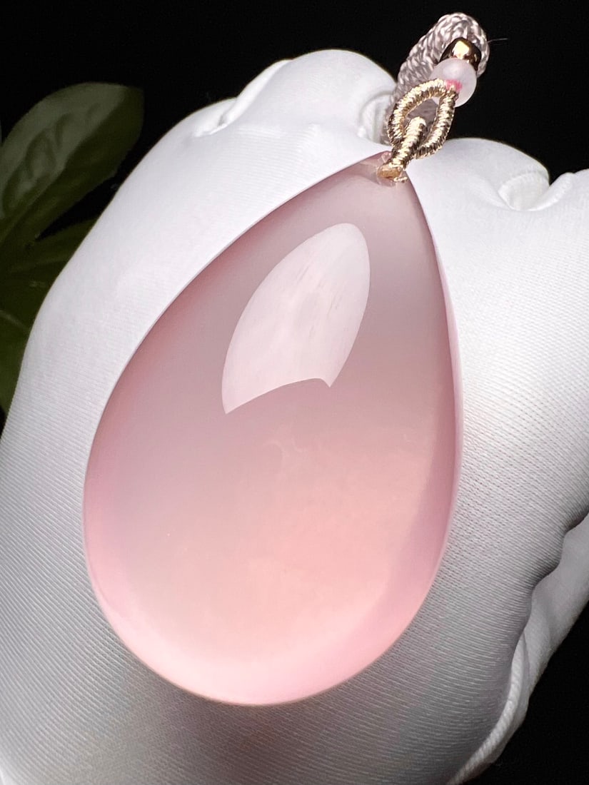 Natural Rose Quartz Pendant - 5