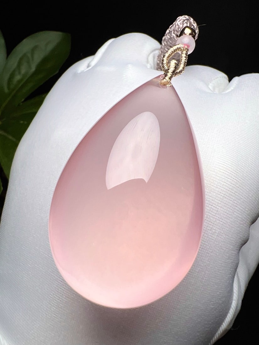 Natural Rose Quartz Pendant - 6