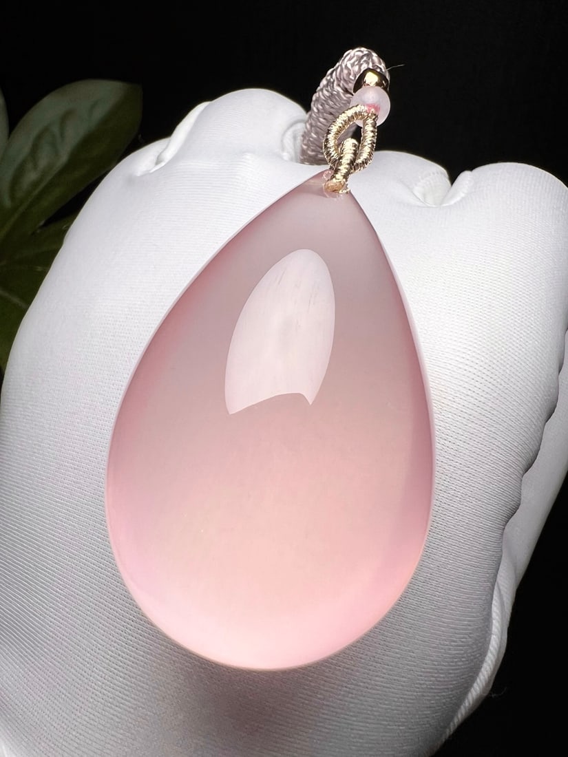 Natural Rose Quartz Pendant - 7