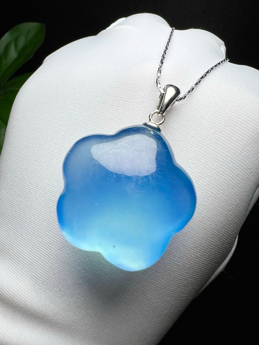Natural Aquamarine Pendant - 4