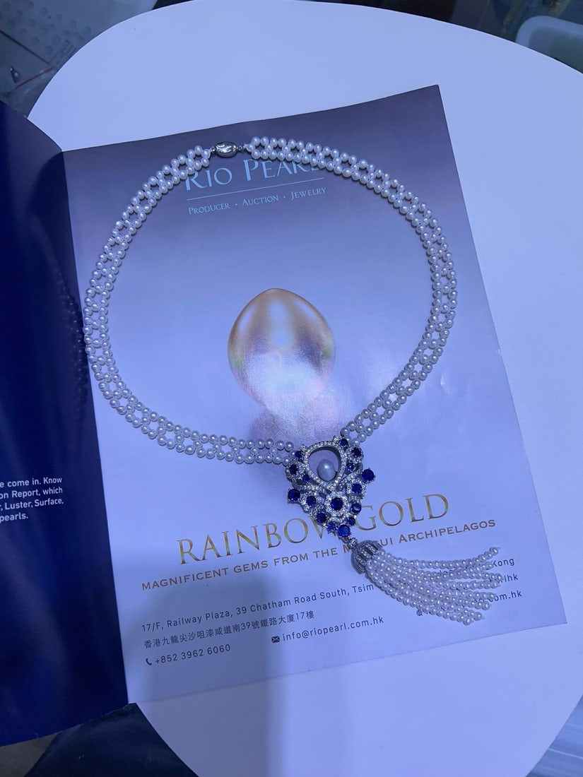 Natural White Pearl Necklace - 2