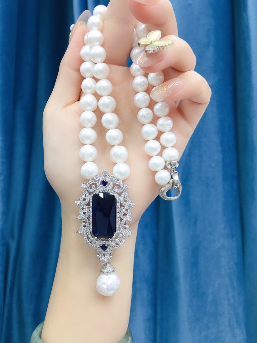Natural White Pearl Necklace - 2