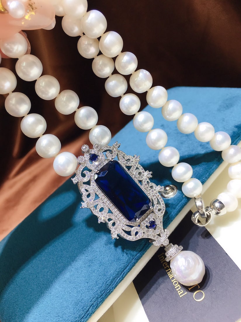 Natural White Pearl Necklace - 3