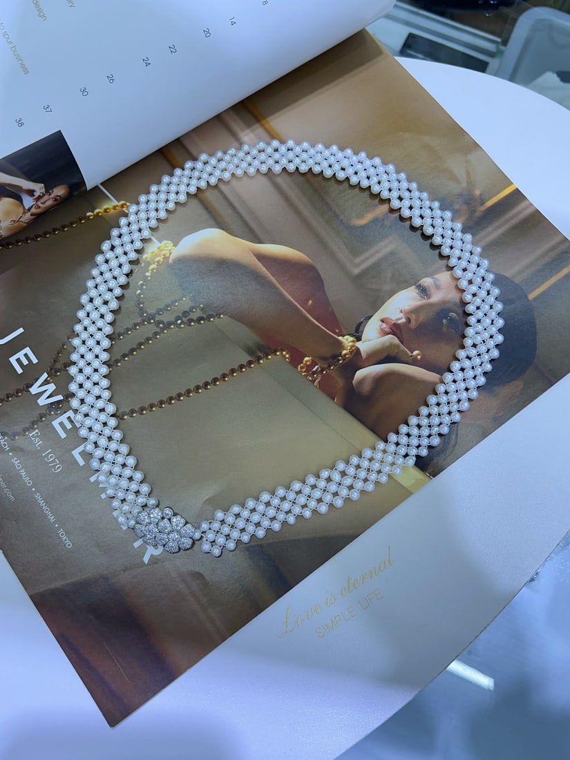 Natural White Pearl Necklace - 2