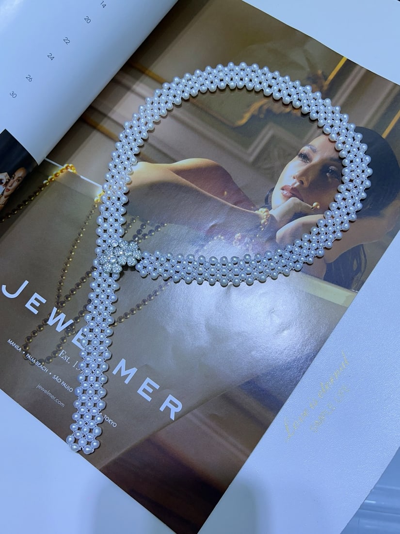 Natural White Pearl Necklace - 6