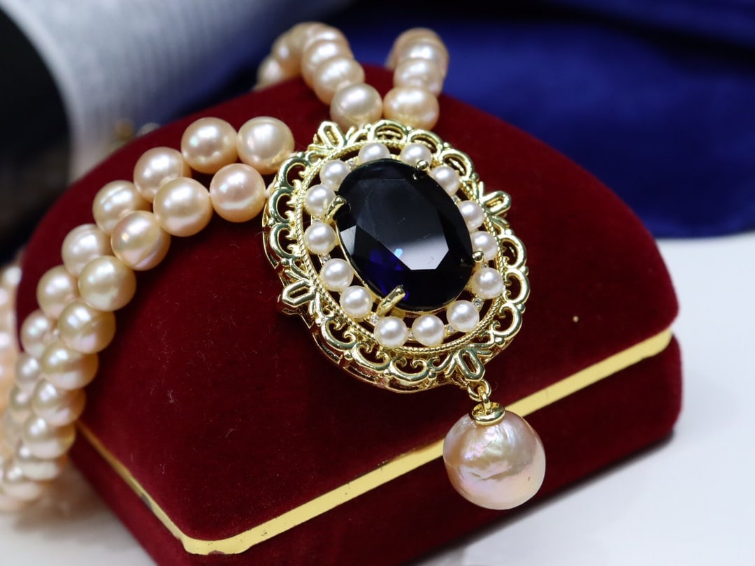 Natural Color Pearl Necklace - 7