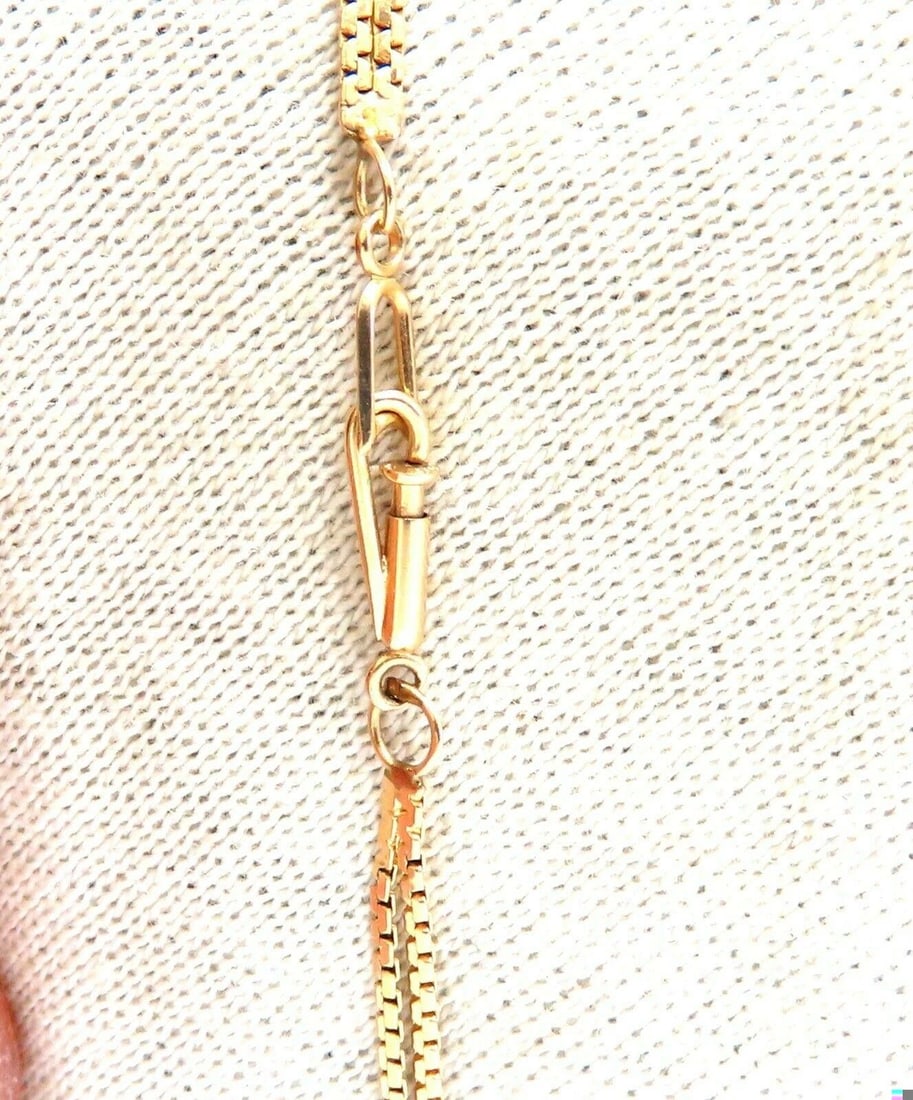 Double Strand CZ yard link bracelet 14kt - 4