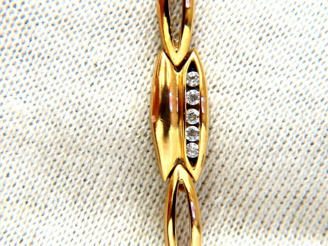 .70ct CZ channel set Arch link bracelet 14kt solid 11425 - 7