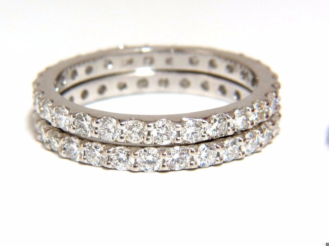 Stackable Ruby Diamonds eternity Ring 14kt Natural Stacking 7.42ct 10554 - 6