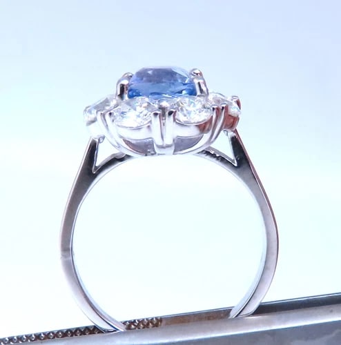 GIA Certified 3.30ct Natural Color Change Sapphire Diamond Ring 18kt 85442 - 3