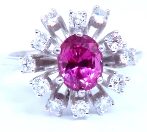 GIA Certified 1.34ct Natural Purple Pink Sapphire Ring 18Kt Gold 16520: Title: GIA Certified 1.34ct Natural Purple Pink Sapphire Ring 18Kt Gold 16520 $4,000.00 PRODUCT DESCRIPTION GIA Certified Natural Purple Pink Sapphire Ring Report #5212367244 1.34ct Oval Cut 6.75 x
