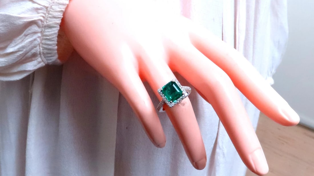 Classic Lab Created Emerald 14kt Gold 12550 - 5