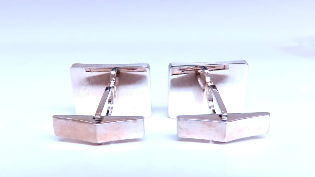 Graver Cross Hatch Cufflinks 14kt 12475 - 3