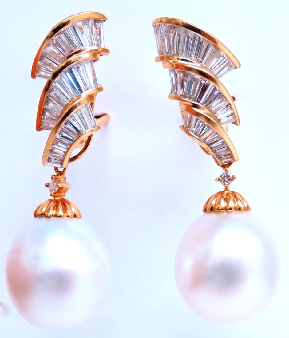 GIA Certified 15.6m Natural Saltwater Pearl Diamond Dangle Earrings 18kt 12413: Title: GIA Certified 15.6mm Natural Saltwater Pearl Diamond Dangle Earrings 18kt 12413 $13,000.00 PRODUCT DESCRIPTION Pearl Diamond Option Jacket Dangle Earrings. Pearl Can be removed for diamond clip