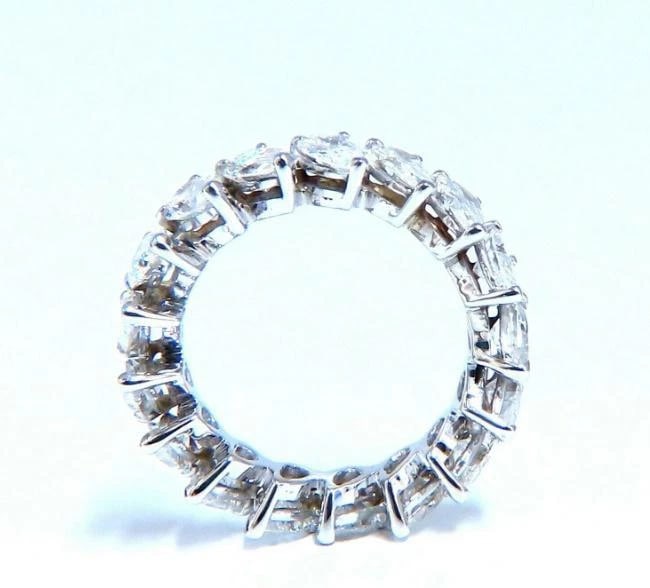 5ct Natural Diamonds Pear Shape Eternity Band 14kt Gold Ref 12327 - 2