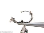 2.88CT NATURAL FINE GEM TSAVORITE DIAMOND DANGLE EARRINGS HOOP 14KT G/VS - 2